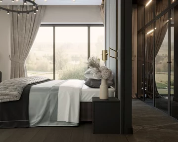 Dom z basenem, proj. Mikołajska Studio 