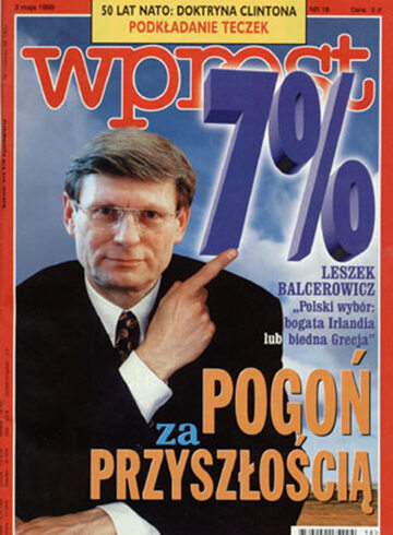 Okładka tygodnika Wprost nr 18/1999 (857)