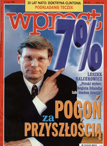 Okładka tygodnika Wprost nr 18/1999 (857)