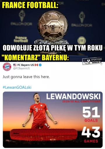 Mem po odwołaniu Złotej Piłki 