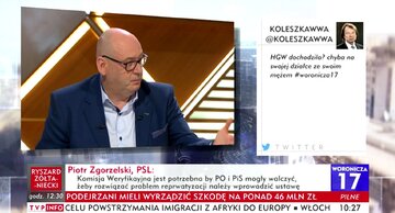 Tweet, kt&oacute;ry opublikowany został w&nbsp;trakcie programu "Woronicza 17"