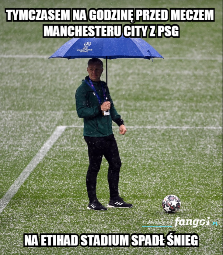 Mem po spotkaniu Manchesteru City z PSG 