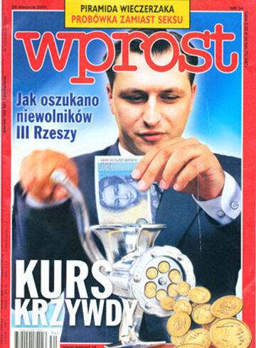 Okładka tygodnika Wprost nr 34/2001 (978)