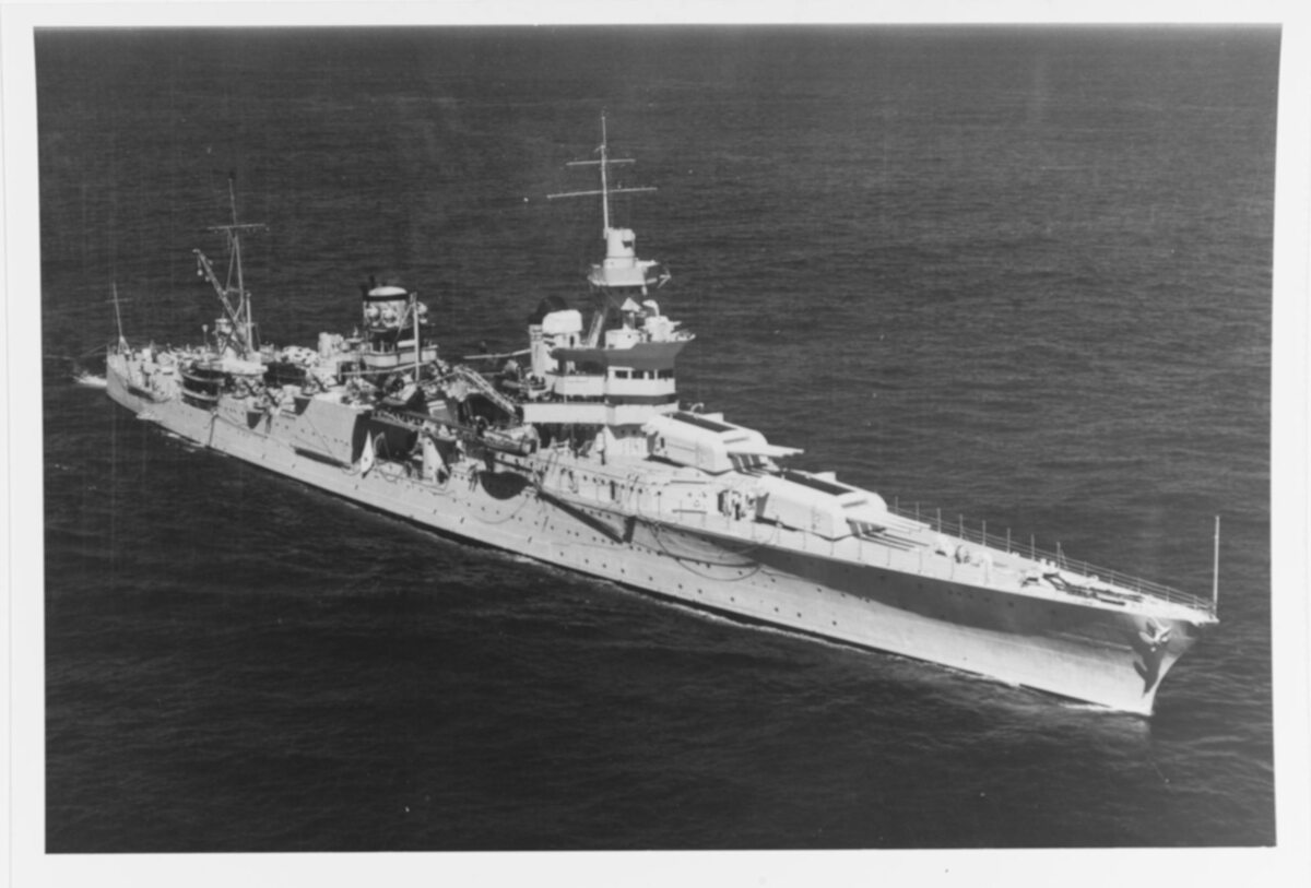 USS Indianapolis na zdjęciu US Navy 