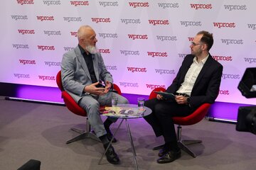 Piotr G&oacute;rnik, prezes zarządu Fortum Power and&nbsp;Heat Polska podczas wywiadu w&nbsp;Studio &bdquo;Wprost&rdquo;