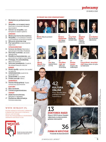 Spis treść "Wprost"