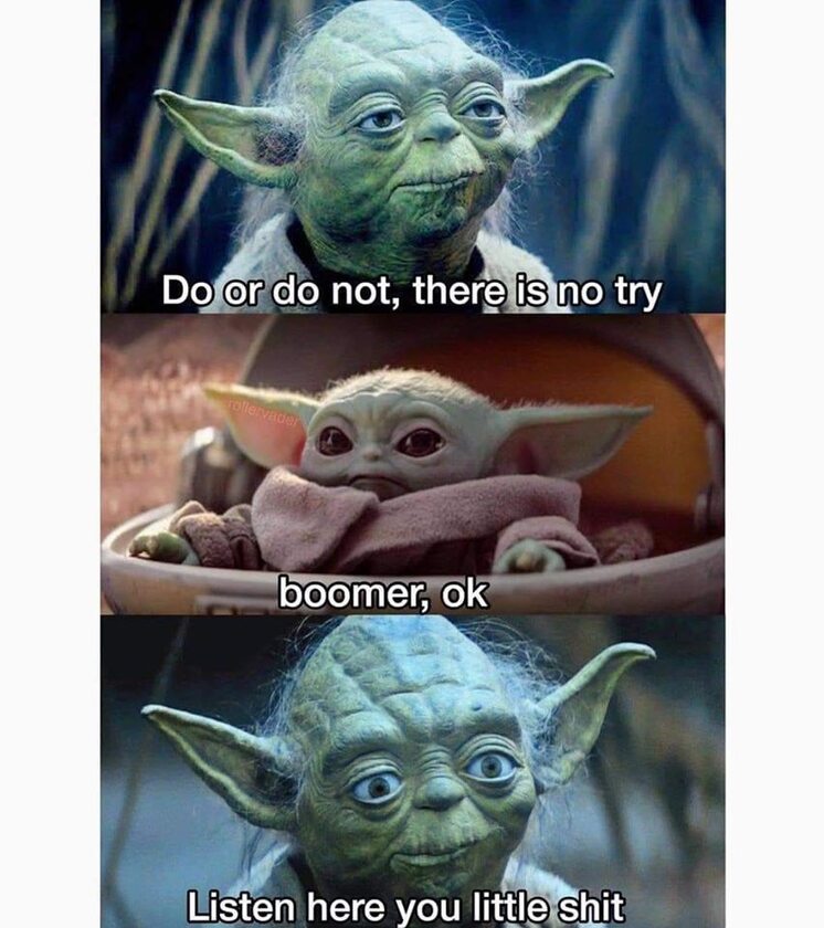 Mem związany z hasłem „OK BOOMER” 