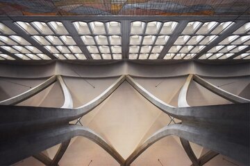 Wnętrza kościoła św. Andrzeja Boboli, projekt Aniela Bogusławska