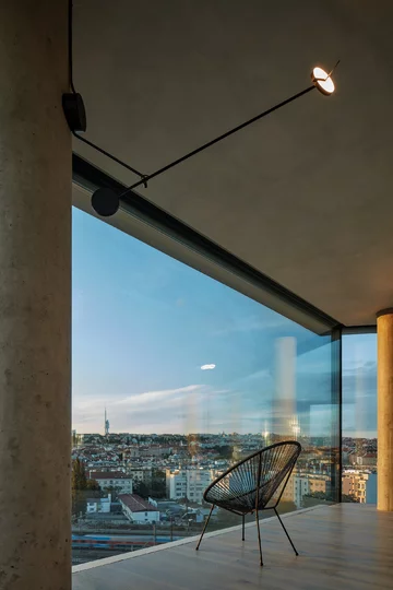 Penthouse z ogrodem na dachu, projekt Petr Janda Linka, Petr Janda