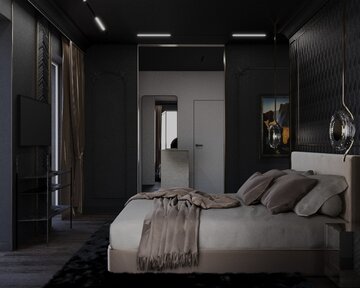 Sypialnia stworzona do&nbsp;relaksu, projekt: Pracownia Interiorsy, Marta Iglewska,  Radek W&oacute;jcik