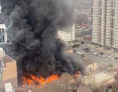 Płonie budynek FSB w rosyjskim Rostowie. Mieszkańcy słyszeli głośny wybuch