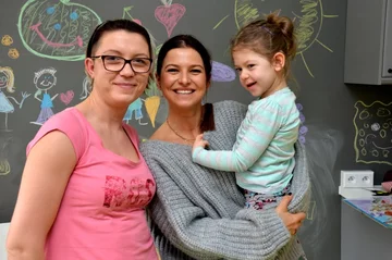 Anna Lewandowska w Centrum Zdrowia Dziecka 