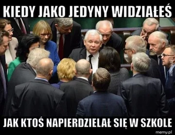 Mem z Jarosławem Kaczyńskim 