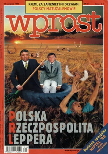 Okładka tygodnika Wprost nr 34/1999 (873)