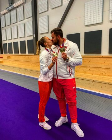 Natalia Kaczmarek z&nbsp;partnerem Koradem Bukowieckim