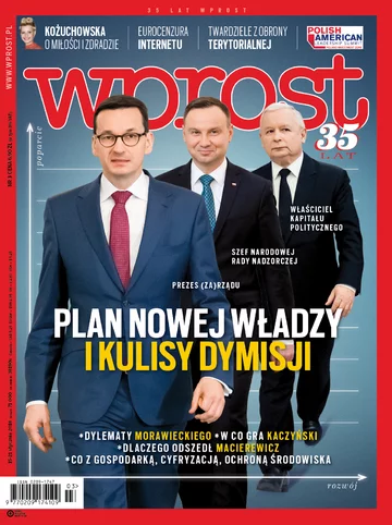 Okładka tygodnika Wprost nr 3/2018 (1819)