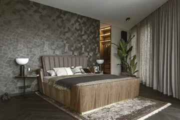 Ciepłe wnętrze zaprojektowane przez Poco Design 