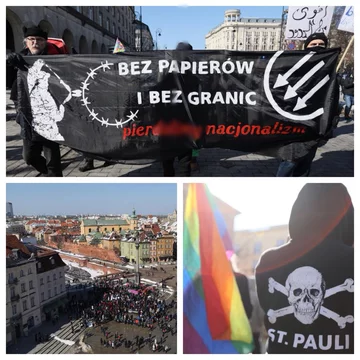 Zdjęcia z demonstracji zamieszczone na proflu Narodowcy RP na Facebooku 