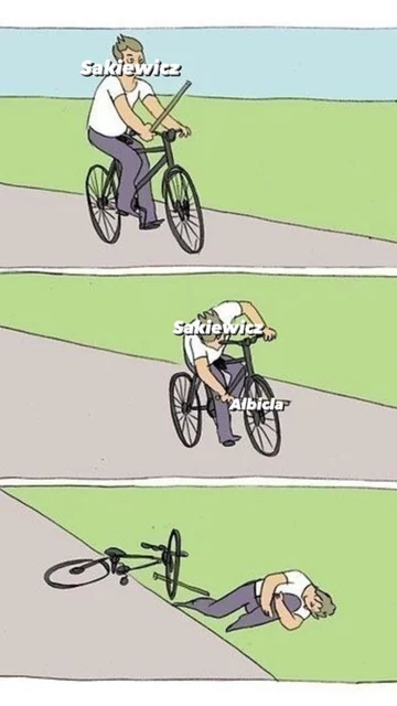 Mem podsumowujący start serwisu Albicla 