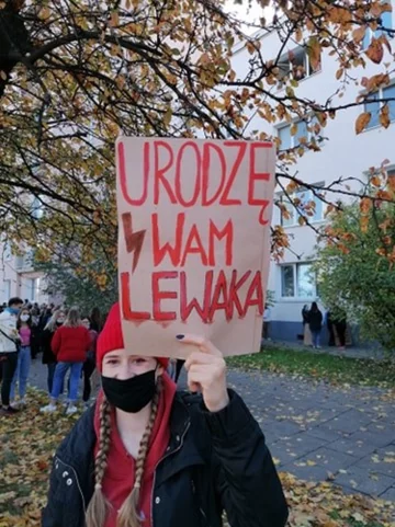 Hasła z protestu w Łodzi 