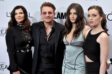 Alison Hewson, Bono, Eve Hewson i Jordan Hewson w 2016 roku 