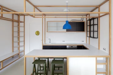 Małe mieszkanie, projekt Mjölk architekti Linka, Mjölk architekti, małe mieszkanie