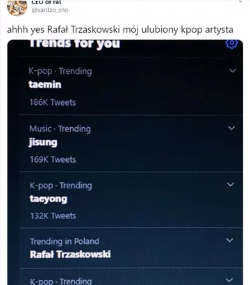 Mem z imprezującym Trzaskowskim 