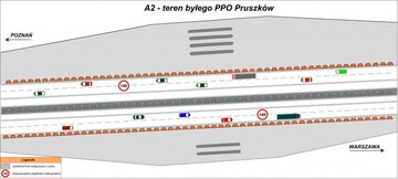 Tak wygląda odcinek na&nbsp;miejscu planowanego PPO Pruszk&oacute;w