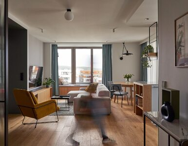 Miniatura: Mieszkanie w stylu skandynawskim z sauną i...