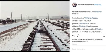 Pamiątkowe zdjęcie z Auschwitz 