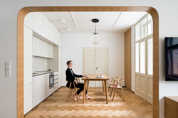 Mieszkanie w&nbsp;kamienicy, projekt No Architects