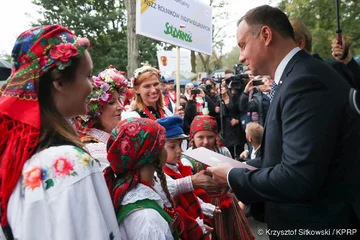 Prezydenckie dożynki w Spale p