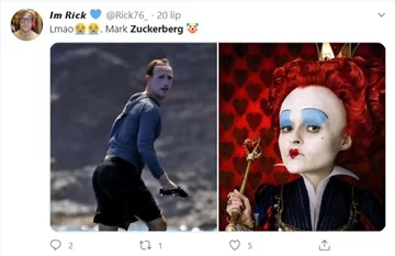 Mark Zuckerberg jako surfer i mem 