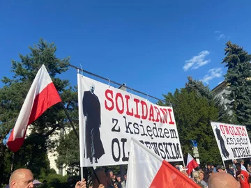 Protest w Warszawie 