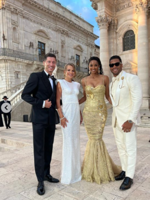 Miniatura: Anna i Robert Lewandowscy na pokazie...