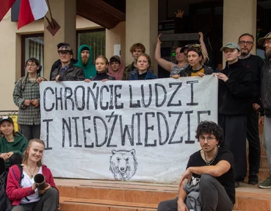 Miniatura: Kostium niedźwiedzia, kajdanki i apele....