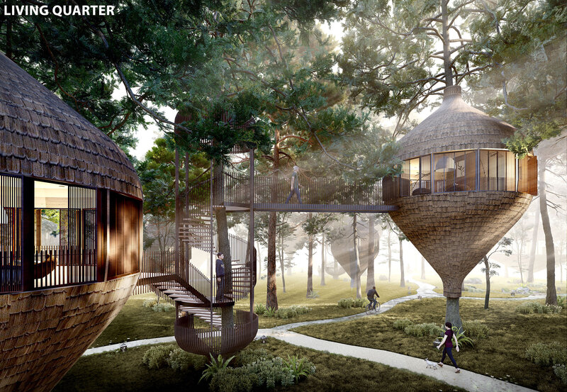 Yi Yang Chai,  Lanterns in the woods, zwycięski projekt drugiego etapu konkursu Tubądzin Design Awards w kategorii CultureFORM