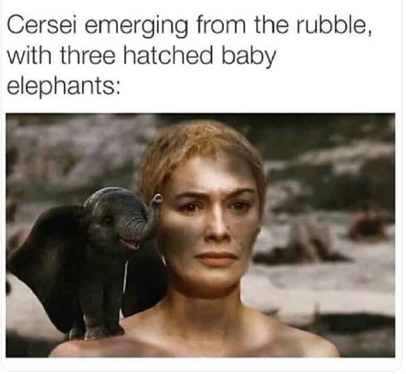 Gdyby Cersei miała przy sobie skamieniałe słonie jaja... 