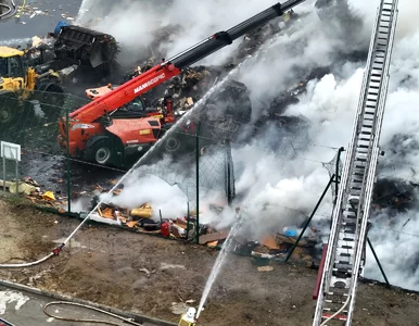 Miniatura: Płonie składowisko odpadów. RCB wysyła...