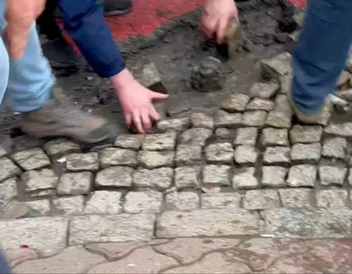 Miniatura: Funkcjonariusz rzucił w rolników kostką...