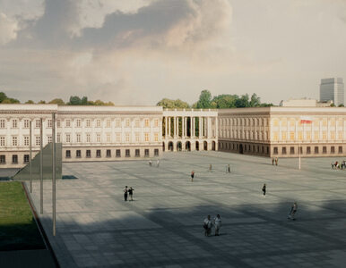 Miniatura: Odbudowa Pałacu Saskiego. W jednej z...