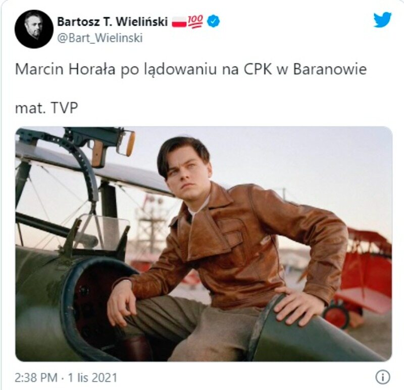 Mem po materiale Wiadomości TVP 