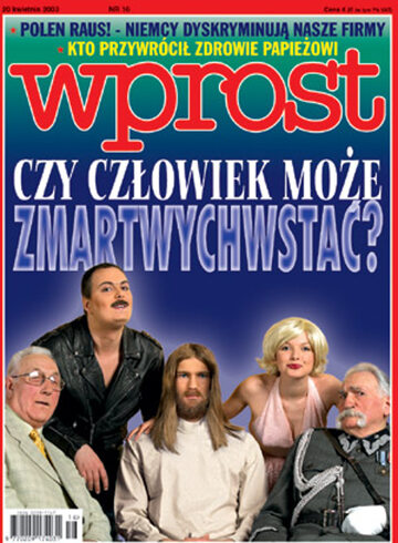 Okładka tygodnika Wprost nr 16/2003 (1064)