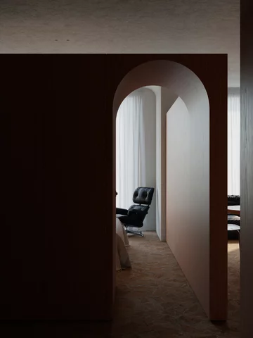 Małe mieszkanie w bloku, projekt Hi Atelier Ihor Havrylenko, Hi Atelier, jaskinia