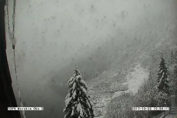 Widok z kamery TOPR-u. 23 października 2017 r. 