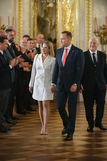 Karol Nawrocki z żoną 
