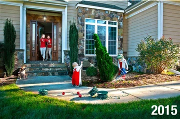 Kartka świąteczna rodziny Stanleyów 