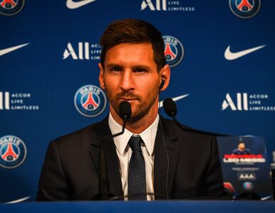 Miniatura: Leo Messi już po konferencji w Paryżu....