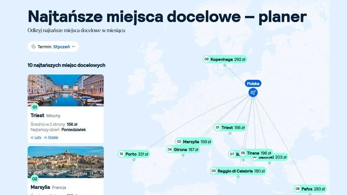 Tanie miejsca na&nbsp;podr&oacute;ż w&nbsp;styczniu