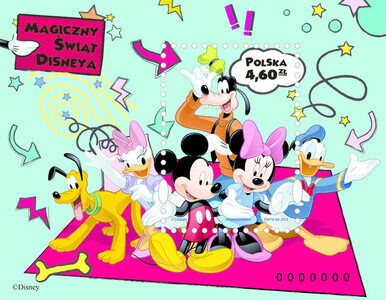 Miniatura: Myszka Miki i przyjaciele na znaczku...